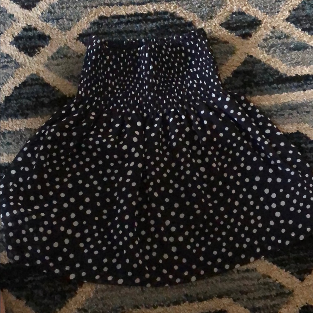 Loft polka dot skirt